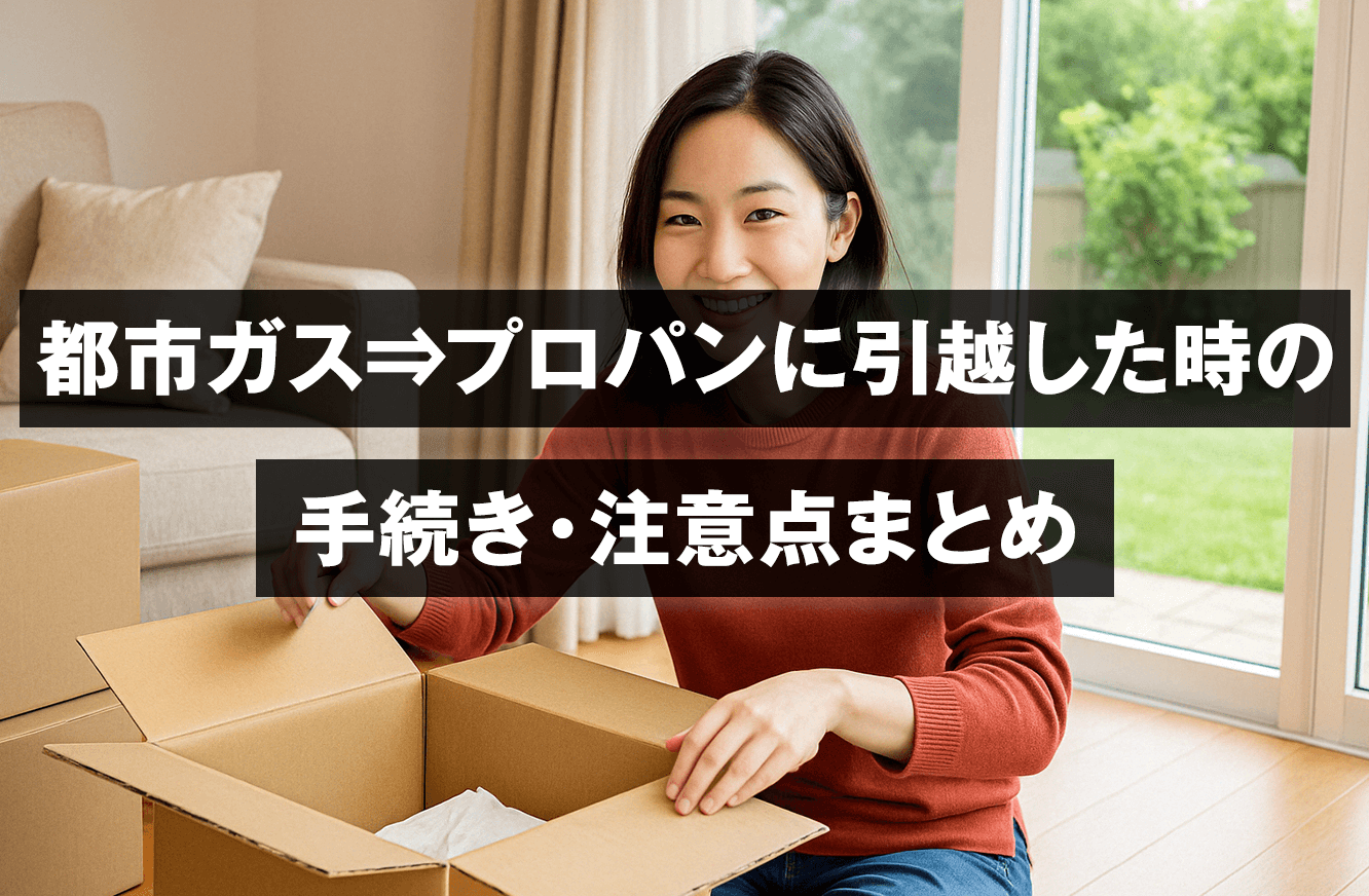 都市ガスからプロパンに引越した時の手続き・注意点まとめ　イメージ