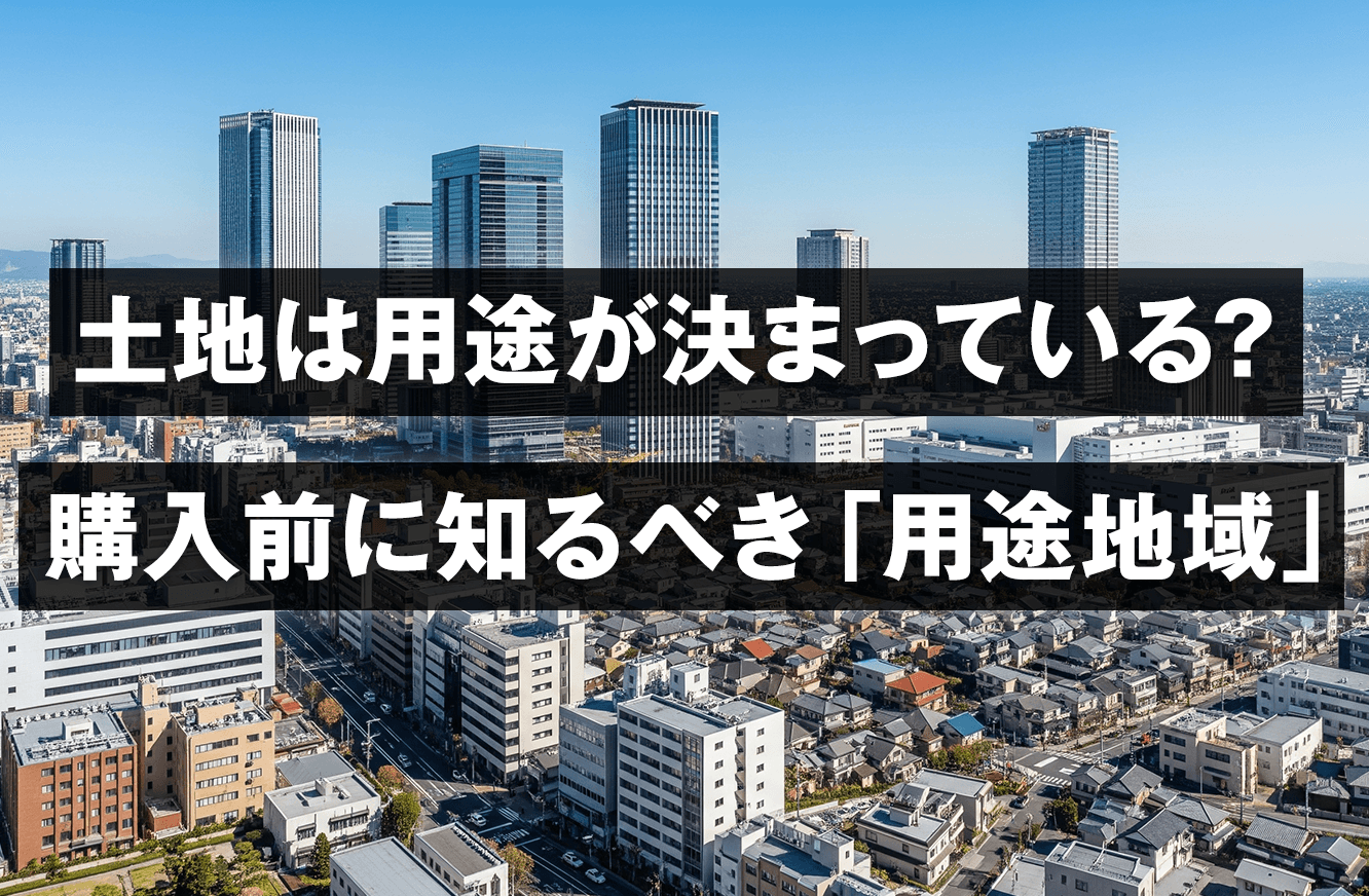土地は用途が決まっている？購入前に知るべき「用途地域」とは
